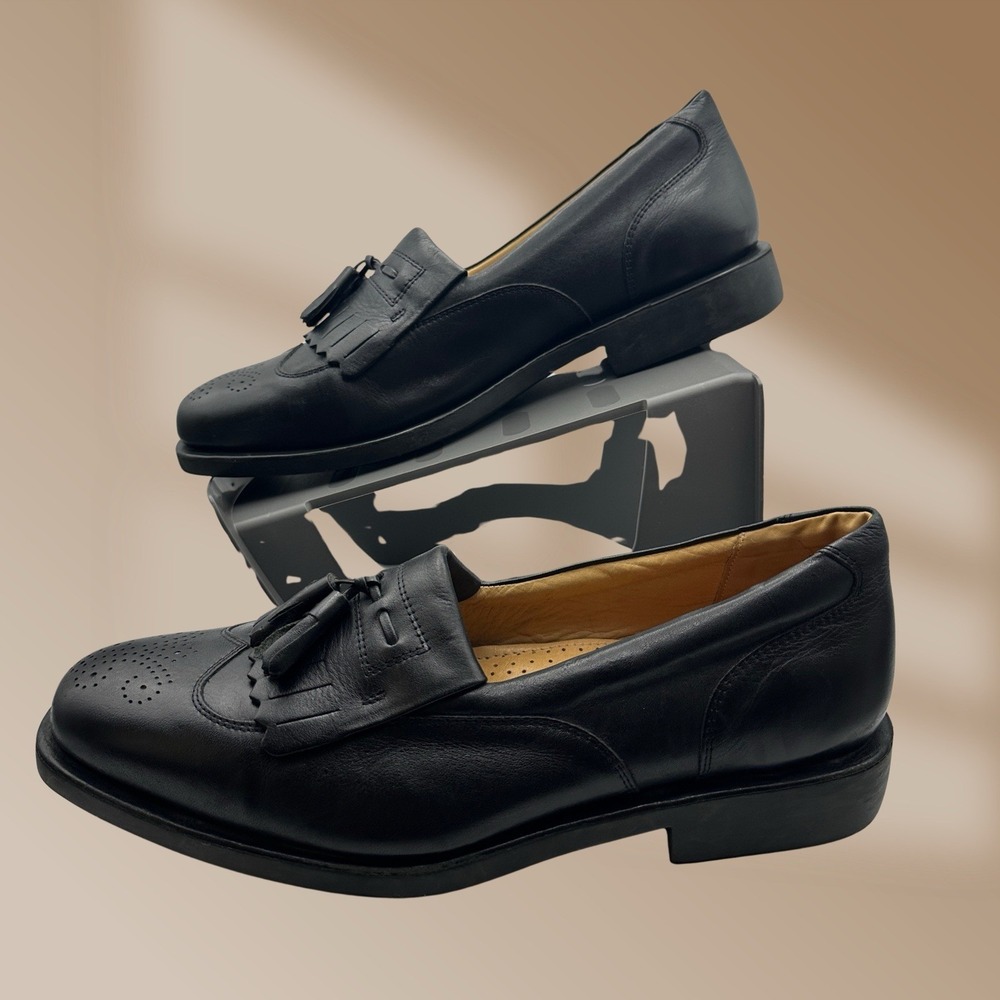 Sandro Moscoloni Mens Size 10D Leather Tassel Loafers